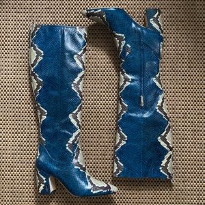 Sam Edelman Hai Snake Leather Boots NWB